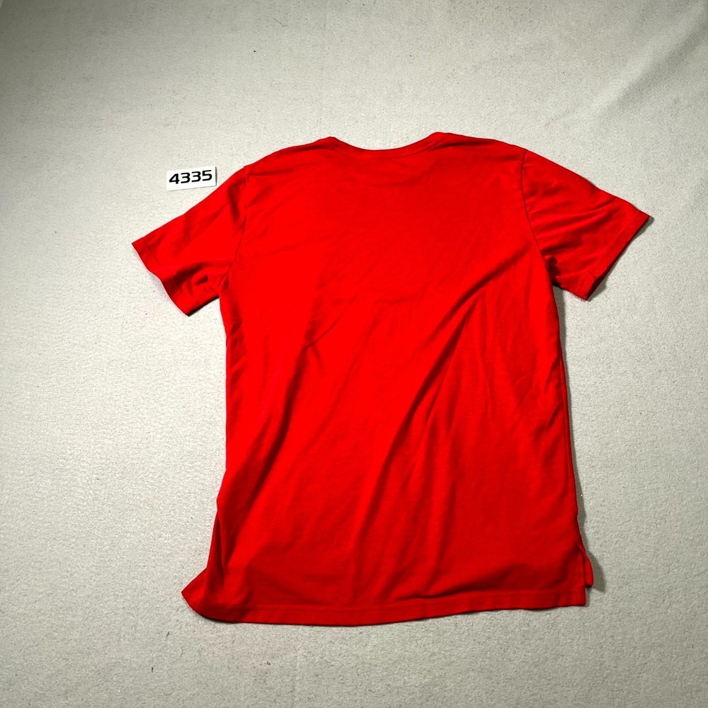 Nike Training T Shirt Mens Medium Red Dri Fit Short Sleeve Performance Mesh - Picture 6 of 7